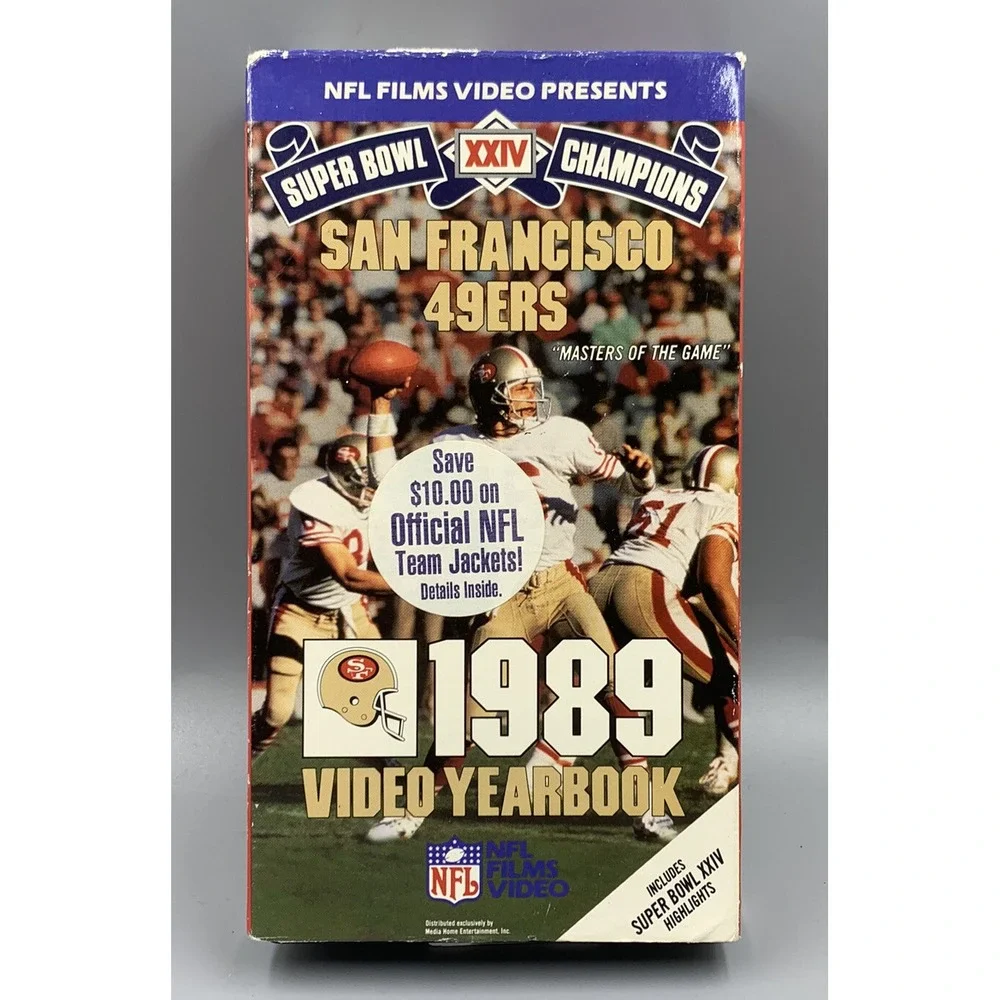 San Francisco 49ers Super Bowl XXIV NFL FILMS 1989‎ Video Yearbook VHS